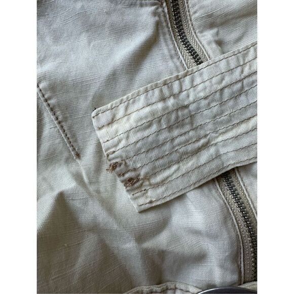 Anthropologie Pilcro Belted V-Neck Romper Neutral Size S - Picture 12 of 12